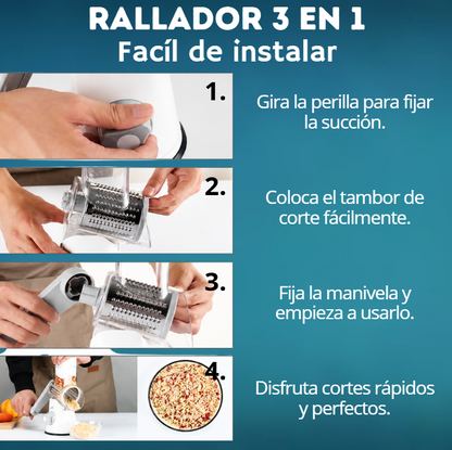 Rallador 3 en 1